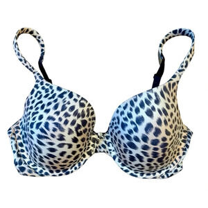 Victoria’s Secret Bra Showstopper Lined Animal Print 32DD